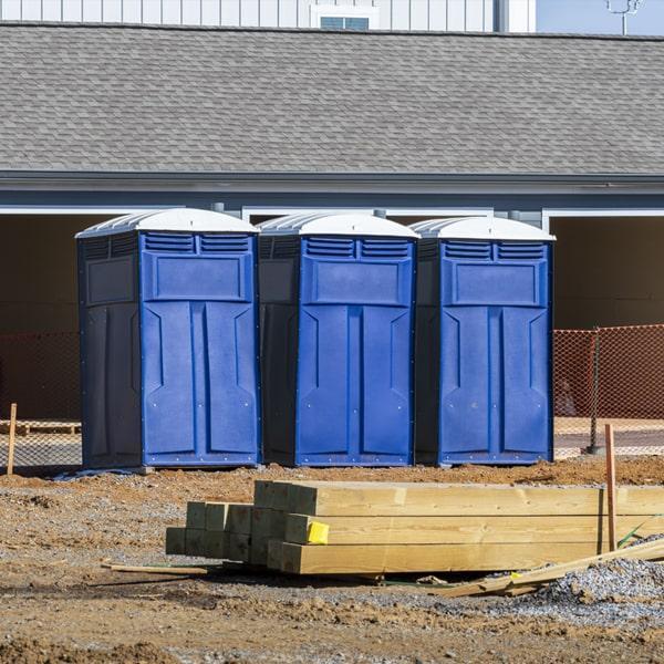 Heavy-duty construction site porta potty in Utica, New York