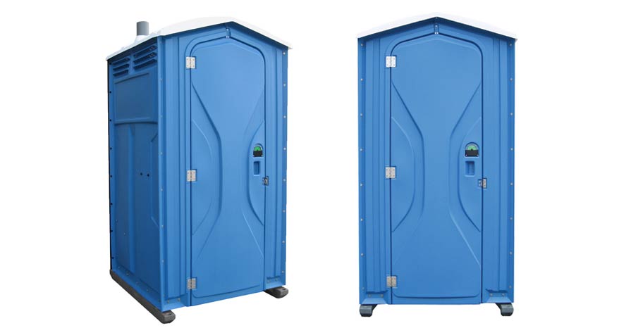 Long-term porta potty units on site in Utica, New York